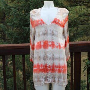 🎉HP🎉XCVI Long Sleeved Tie Dye Dress/Tunic